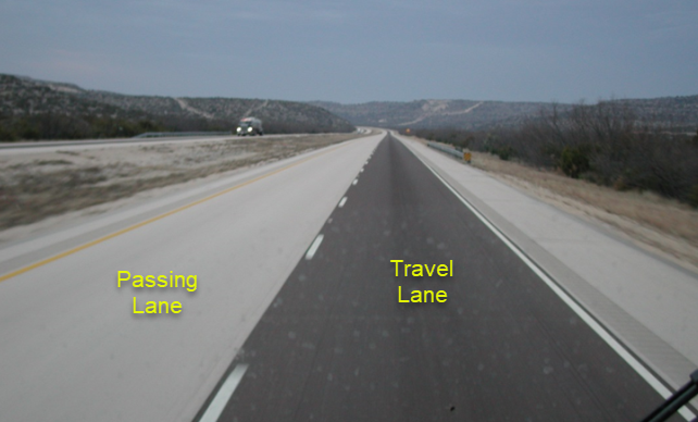 rv travel lane rules